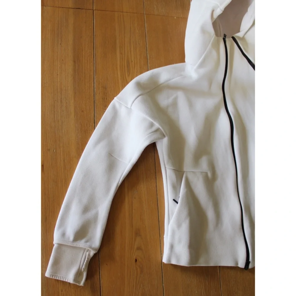 Adidas Thick ZNE Zip Up Hoodie Women’s Small Preowned - Picture 3 of 8
